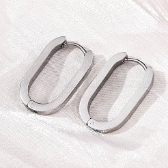 Серьги-кольца Huggie Hoop из нержавеющей стали 304&nbsp;LS-STAS-H156-11C-P