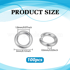 100 шт. стойка с покрытием из латуни открытые соединительные кольца&nbsp;KK-PH0013-59A