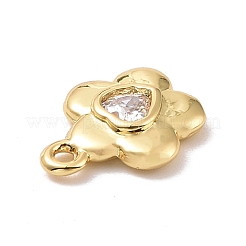 Кулоны из экологически чистой латуни с прозрачным кубическим цирконием&nbsp;KK-D079-03G