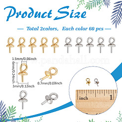 120 шт. подвески-булавки с чашечкой из нержавеющей стали 304 STAS-ME0001-78