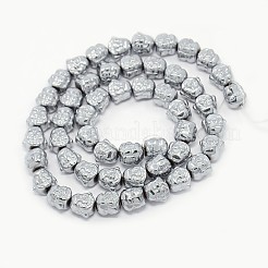 Electroplate non magnetici ematite sintetico fili di perline&nbsp;G-J181-04