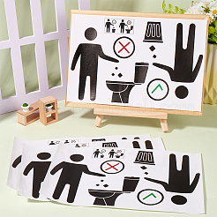 PVC-Schildaufkleber für öffentliche Toiletten&nbsp;AJEW-WH20006-102B