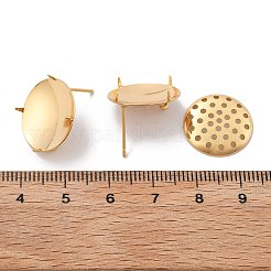 Латунные гвоздики серьги фурнитура KK-K382-16C-G