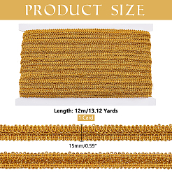 Кружевная лента «сороконожка» из полиэстера&nbsp;OCOR-WH0088-43A-02