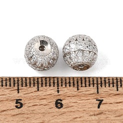 925 micro pavé de perles de zircone cubiques transparentes en argent sterling&nbsp;SE-CBAF1B2-07P