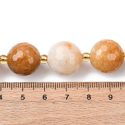 Природный Топаз нефрита бисер нитей G-C249-A23-16MM