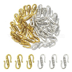 20 шт. застежки-крючки в тибетском стиле из сплава&nbsp;TIBE-YW0002-04AG