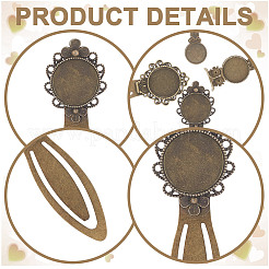 Набор для изготовления закладок из сплава с пустым куполом TIBE-HY0001-07