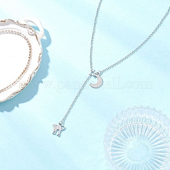 Ожерелья-лариаты из нержавеющей стали 304&nbsp;NJEW-JN05512-01