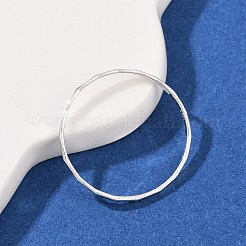 925 кольцо из стерлингового серебра без рисунка RJEW-P165-01B-S