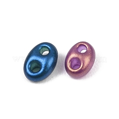 Стеклянные бусины цвета металлик&nbsp;EGLA-K064-05