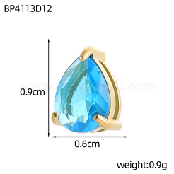 Messing Zirkonia Diacharme&nbsp;STAS-OY016-04G