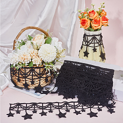 5 ярд полиэстеровой кружевной ленты со звездами&nbsp;OCOR-GF0004-05A