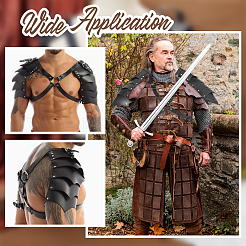 Искусственная кожа с оболочкой из сплава&nbsp;AJEW-WH0678-29B