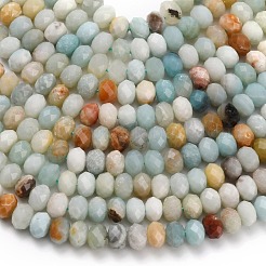 Натуральный цветок амазонитовые бусины пряди G-Z111-A19