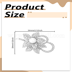 1 шт. броши из цинкового сплава со стразами&nbsp;JEWB-LP0006-05P