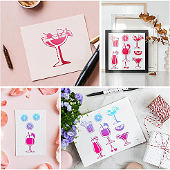 Трафареты для штампов из нержавеющей стали DIY-WH0279-140