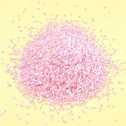 輝くネイルアートグリッター 90g  マニキュアスパンコール  キラキラネイルスパンコール  スター  ピンク  2.5x2.5x0.3mm&nbsp;MRMJ-FS0001-04D