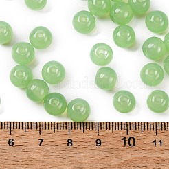 Cuentas de semillas de vidrio de jade de imitación&nbsp;SEED-Z004-J8MM-07
