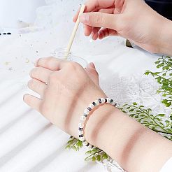 Natürliche ozeanweiße Jade- und Moosachat- und Aventurinperlen&nbsp;G-NB0001-96