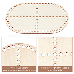 Деревянная корзина крючком TOOL-WH0051-16