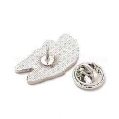 Hunde-Emaille-Anstecknadel mit Messing-Schmetterlingsverschlüssen&nbsp;JEWB-A006-03H