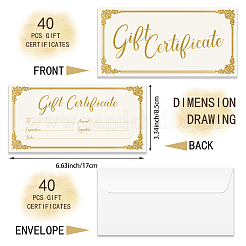 Бумажная подарочная карта&nbsp;AJEW-WH0832-005