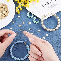 400шт 2 стиля латунные распорные бусины KK-FH0001-97