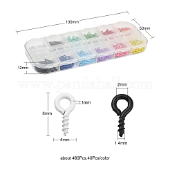 Окрашенные распылением железные винты с проушиной&nbsp;IFIN-YW0001-37B