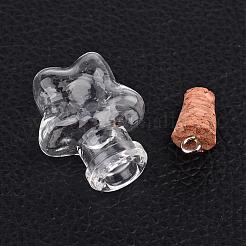 Подвески из стеклянной бутылки смешанной формы&nbsp;PALLOY-JF00163