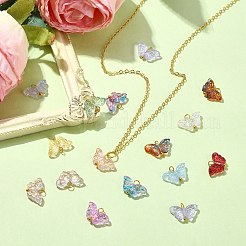 150шт 15 цвета стеклянные подвески&nbsp;PALLOY-CJ00040