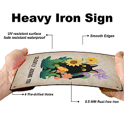 Старинный металлический оловянный знак AJEW-WH0189-052