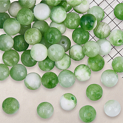 1 нить бусин из натурального окрашенного персидского нефрита&nbsp;G-SC0003-66