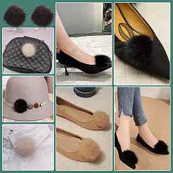 Schnallenclip aus Kunstnerz für Schuhe&nbsp;AJEW-WH0248-670C