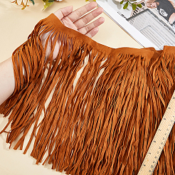 2 м отделка бахромой из искусственной кожи и замши&nbsp;DIY-HS0002-24B