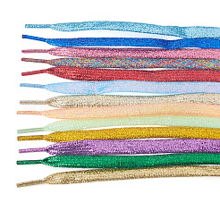 13 пара шнурков из полиэстера двух цветов&nbsp;AJEW-TA0002-48