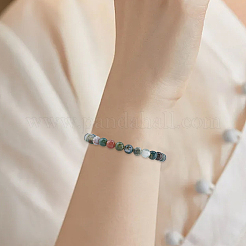 60 шт. бусины из натурального индийского агата&nbsp;G-SC0003-61