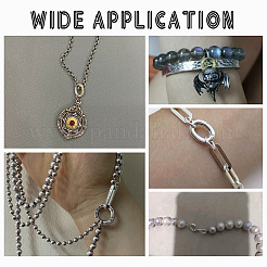 4 шт. 925 кольца-пружинки из стерлингового серебра STER-PH0001-53