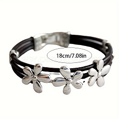 Браслеты из сплава и вощеного шнура для женщин&nbsp;FS-WG70219-01