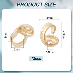 12 шт. латунные наконечники для бусин KK-BC0013-41