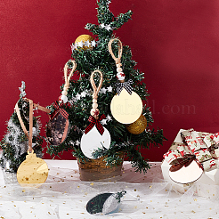 Зеркальные акриловые большие подвески OACR-GA0001-18