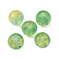 Perline murano con sabbia d'oro fatto a mano&nbsp;LAMP-WH0001-10G