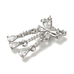 Стойки обшивки латунь микро проложить Циркон подвеску&nbsp;KK-M014-07P