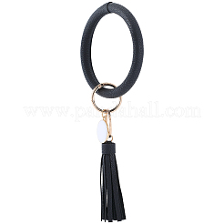 1 брелок из искусственной кожи с кисточками на запястье&nbsp;BJEW-CL0001-30B