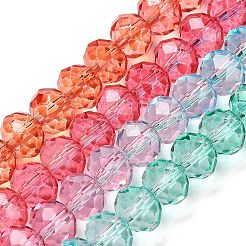 Прозрачные окрашенные стеклянные бусины X1-DGLA-A034-T6mm-A11