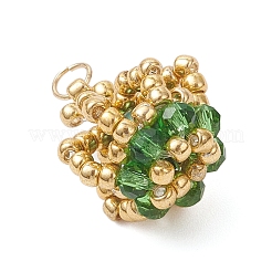 Подвески-короны из стеклянных бусинок&nbsp;PALLOY-MZ01042