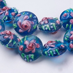 Бусины ручной работы ухабистой бисер нитей&nbsp;LAMP-K027-06H