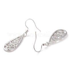 Латунь болтающийся серьги&nbsp;EJEW-B002-02P