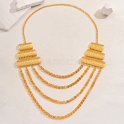 Роскошные ожерелья-нагрудники с кисточками из латуни и железа для официальных мероприятий для женщин HP0858