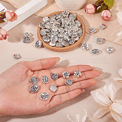 80шт 8 стиля бусины из сплава в тибетском стиле TIBEB-TA0001-31